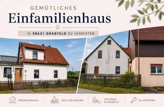 Haus mieten in Berkacher Hauptstraße, 98631 Grabfeld, Zuhause mit 4 Zimmern und viel Platz in Grabfeld