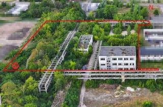 Grundstück zu kaufen in 39218 Schönebeck, Gewerbeareal mit Hallen, Funktionsgebäude und zwei Hochbunkern