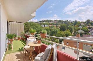 Wohnung kaufen in 71229 Leonberg, Tolle 3,5 Zimmerwohnung mit Blick ins Grüne. Mit Fahrstuhl, zentral und ruhig!