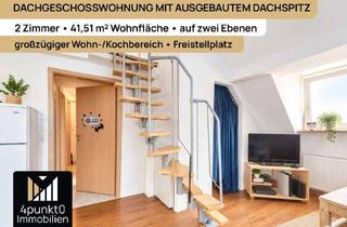 Wohnung kaufen in 86165 Lechhausen, 2-Zimmer-Dachgeschosswohnung mit großer Wohnküche, Galerieebene und Stellplatz