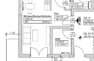 Wohnung mieten in Rudolf-Breitscheid-Str. 72, 15562 Rüdersdorf, 1 Zimmer EG - Modern und energieeffizient Wohnen in Rüdersdorf bei Berlin