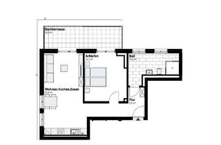 Wohnung mieten in Dürerstr., 47259 Hüttenheim, bezugsfertiger Neubau - 2-Zimmer-OG. Wohnung mit Dachterrasse