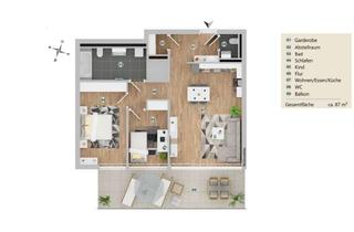 Wohnung mieten in Friedrichshafener Straße 149, 88085 Langenargen, NaturElla geförderte 3-Zimmer-Wohnung nur mit Wohnberechtigungsschein anmietbar