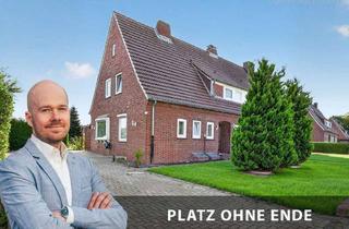 Haus kaufen in 26954 Nordenham, Platz ohne Ende: 5 Zimmer + Vollkeller + 1.024 m² Grundstück