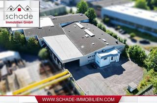 Büro zu mieten in 58840 Plettenberg, SCHADE IMMOBILIEN - Große Gewerbehalle mit saniertem Bürotrakt am Köbbinghauser Hammer zu vermieten!
