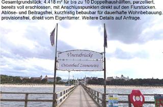 Grundstück zu kaufen in Dorfstr 32, 17440 Lütow, nahe Zinnowitz: bis zu 10 DHH, neu erschlossene Baugrundstücke zur individuellen Bebauung