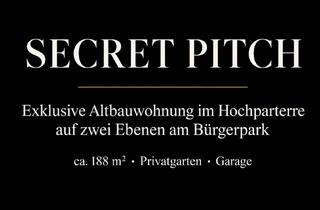 Wohnung kaufen in 38102 Braunschweig, SECRET PITCH | Exklusive Altbauwohnung im Hochparterre auf zwei Ebenen am Bürgerpark