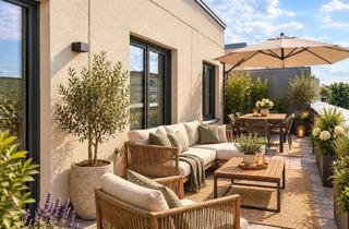 Wohnung mieten in Irmtraud-Morgner-Straße 11, 10318 Karlshorst, Oben wohnen mit zwei großen Dachterrassen – 3 Zimmer mit Aufzug, Einbauküche und Fußbodenheizung