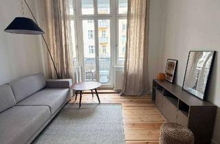 Wohnung mieten in Helmholzstrasse 17, 10587 Charlottenburg, Möblierte 2-Zimmer-Altbauwohnung in Moabit-Charlottenburg | Balkon & Arbeitsplatz | ab sofort