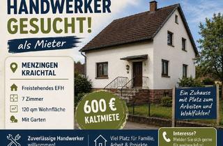 Haus mieten in 76703 Kraichtal, Handwerker gesucht - Wohnen gegen Renovierung! EFH mit Garten Menzingen