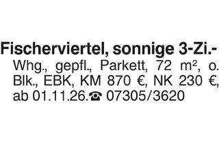 Wohnung mieten in 89155 Erbach, Fischerviertel, sonnige 3-Zi.-
