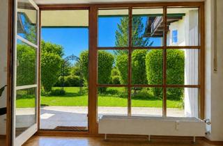 Wohnung kaufen in 83125 Eggstätt, Sehr helle, zentrale 2 Zi Gartenwohnung mit Tiefgarage und viel Natur