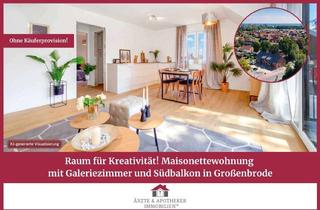 Wohnung kaufen in 23775 Großenbrode, Raum für Kreativität! Maisonettewohnung mit Galeriezimmer und Südbalkon in Großenbrode