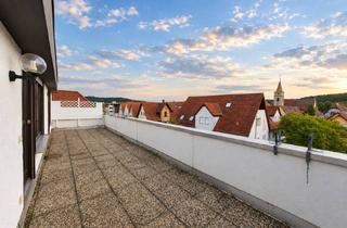 Wohnung kaufen in 71229 Leonberg, Wohnen mit Weitblick – Charmante Dachgeschosswohnung mit großer Dachterrasse