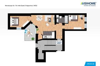 Wohnung mieten in Merseburger Straße 114, 06110 Lutherplatz, Tolle 3-Raumwohnung mit sonniger Terrasse - WE02