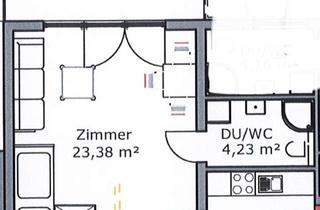 Wohnung mieten in Fachfeldstraße 67, 60386 Fechenheim, Erstbezug nach Modernisierung: 1-Zimmer-Wohnung in Frankfurt-Fechenheim
