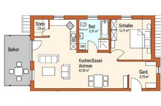 Wohnung mieten in Peuntstraße 31, 96250 Ebensfeld, 3-Zimmer Dachgeschosswohnung im Neubau (2023) in Ebensfeld