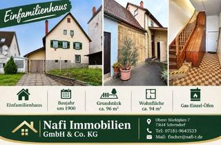 Einfamilienhaus kaufen in 70327 Untertürkheim, Kleines Einfamilienhaus mit historischem Charakter und viel Gestaltungspotenzial