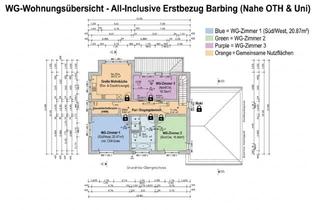 Immobilie mieten in Erlenweg, 93092 Barbing, WG Zimmer für 3er WG. NEU-ALL IN, perfekt für Studenten!