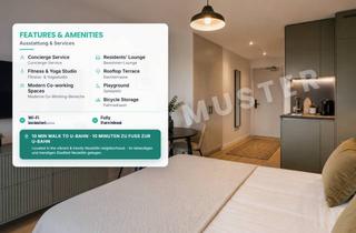 Wohnung mieten in 12347 Britz, Modernes Neubau-Studio mit eigener Terrasse | Voll möbliert