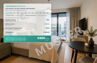 Wohnung mieten in 12347 Britz, Modernes & voll möbliertes Studio mit eigener Terrasse
