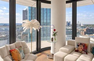 Wohnung mieten in 60327 Gallus, Exklusiv möbliertes Skyline-Living im Grand Tower – Designermöbel von B&B Italia & Schramm inklusive