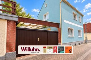 Haus kaufen in 04509 Löbnitz, Seenähe | 2 Wohneinheiten | 2025 modernisiert | Fußbodenheizung | überdachter Innenhof