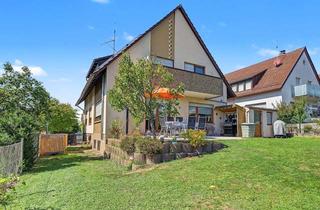 Haus kaufen in 71701 Schwieberdingen, Gartenglück unten - Aussicht oben: Zweifamilienhaus mit Garage in Schwieberdingen