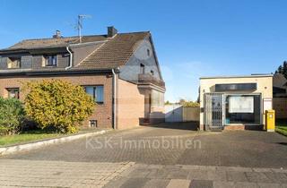 Doppelhaushälfte kaufen in 50374 Erftstadt, Leben und Arbeiten Tür an Tür: Wohnhaus und Gewerbeeinheit auf großem Grundstück suchen neue Nutzende.
