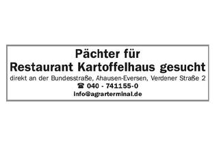 Gastronomiebetrieb mieten in 27367 Ahausen, Pächter für Restaurant Kartoffelhaus gesucht