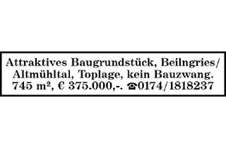 Grundstück zu kaufen in 92339 Beilngries, Attraktives Baugrundstück