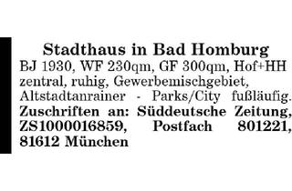 Haus kaufen in 61348 Bad Homburg, Stadthaus in Bad Homburg