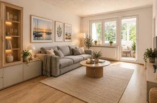Wohnung kaufen in 17491 Greifswald, Hell, praktisch, fast ebenerdig – 2,5 Zimmer mit verglaster Loggia und Stellplatz