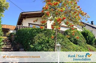 Einfamilienhaus kaufen in 66649 Oberthal, Lichtdurchfluteter Pultdachbungalow mit integrierter Garage und XXL-Garten in Oberthal