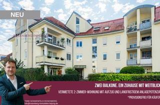 Wohnung kaufen in Preußenstraße 35 WE157, 04289 Leipzig, Provisionsfrei für Käufer: 2-Raum, Zwei Balkone, Aufzug, Tiefgarage & ruhige Lage in Probstheida