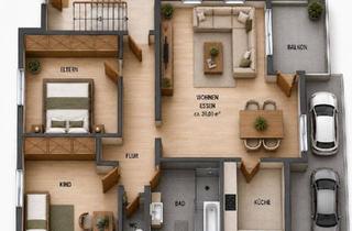 Wohnung kaufen in 67157 Wachenheim, Wachenheim an der Weinstraße - 3-Zimmer-Eigentumswohnung in Wachenheim an der Weinstraße