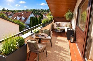 Wohnung kaufen in 71711 Steinheim, Über den Dächern von Steinheim - Wohnen mit Charme, Balkon und Garten