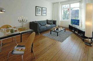 Wohnung kaufen in 22303 Winterhude, 2-Zimmer-Altbauwohnung mit Balkon - voll möbliert, 57 m² in Winterhude, Nähe Stadtpark