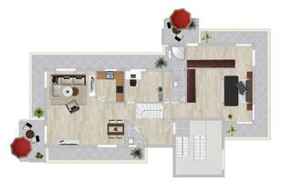 Penthouse kaufen in 42555 Velbert, TOP moderne 3-Zimmer-Eigentumswohnung im Penthousestil mit Tiefgaragenstellplatz