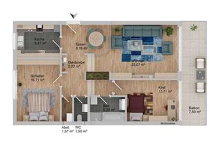 Wohnung mieten in Arnoldstraße 15, 74074 Sontheim, Alltagstaugliche 3,5-Zimmer-Wohnung in Heilbronn-Sontheim