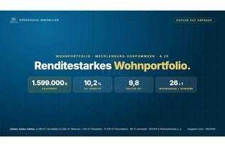 Anlageobjekt in 18465 Tribsees, Renditestarkes Wohnportfolio in MV: Faktor 9,8 - über 10 % Ist-Rendite - direkt an der A 20