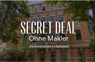 Wohnung kaufen in Louisenstraße, 01445 Radebeul, Denkmalgeschützte DG-Wohnung in Radebeul-Ost - bezugsfrei, provisionsfrei, 5 % Mietpotenzial