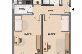 Wohnung kaufen in Gerhart-Hauptmann-Str. 24, 69221 Dossenheim, Attraktive Kapitalanlage: 2-Zimmer-DG-Wohnung mit Einbauküche, 2 Balkonen & TG-Stellplatz