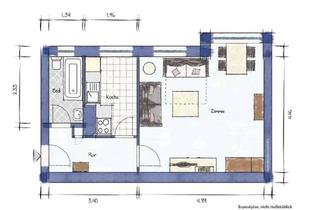Wohnung mieten in Köttgenstraße, 13629 Siemensstadt, Schöne, geräumige ein Zimmer Wohnung in Berlin, Siemensstadt