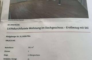 Wohnung mieten in Königsbergerstr 18, 24306 Plön, 1-Zimmer-Wohnung in Plön
