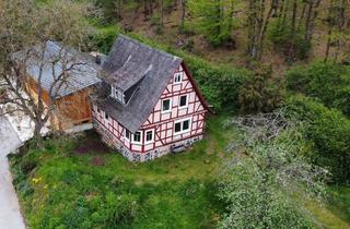 Immobilie mieten in Vor Der Eselsburg, 35102 Lohra, Wohnen mit Charme und viel Natur – kleines Fachwerkhaus zu vermieten