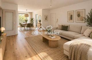 Wohnung kaufen in Deutschenbaurstraße 35D, 86157 Augsburg, Modernisierte 3-Zimmer-Wohnung mit großem Westbalkon ins Grüne und TG – provisionsfrei