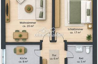 Wohnung mieten in 76227 Karlsruhe, Helle 2-Zimmer-Wohnung mit 56 m² in Karlsruhe-Innenstadt-West