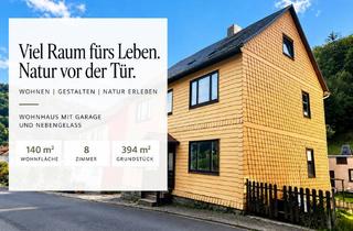 Haus kaufen in 98587 Oberschönau, Natur vor der Haustür - Wohnhaus mit Garten, Garage und Nebengelass am Rennsteig