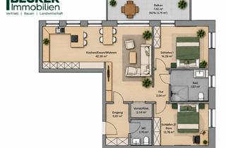 Wohnung kaufen in 59929 Brilon, Exklusive Neubau Wohnung mit Balkon & circa 97m² Wohnfläche Eigentumswohnung
